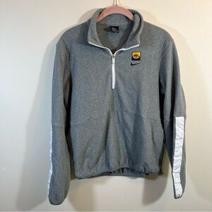 ✨ Nike Women’s Gray Iowa Hawkeyes Quarter Zip Fleece Pullover Small